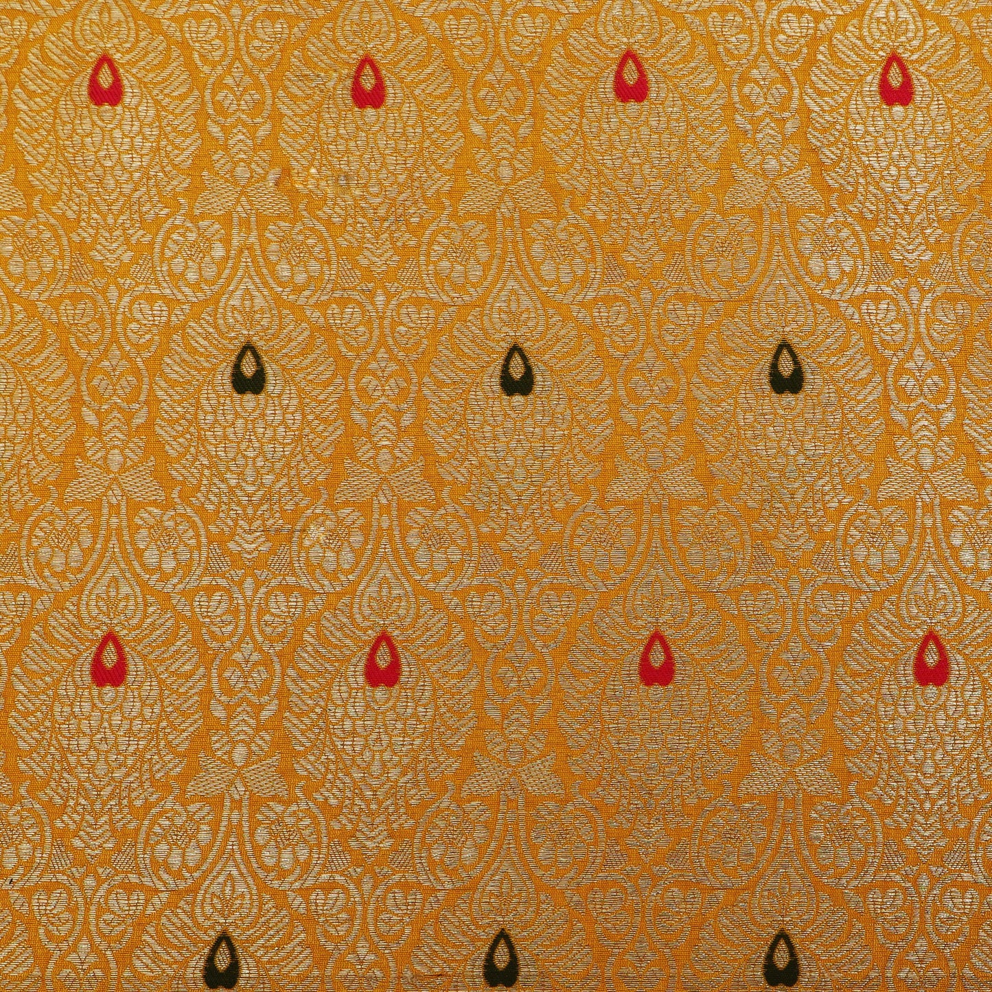 Mustard Color Brocade Fabric