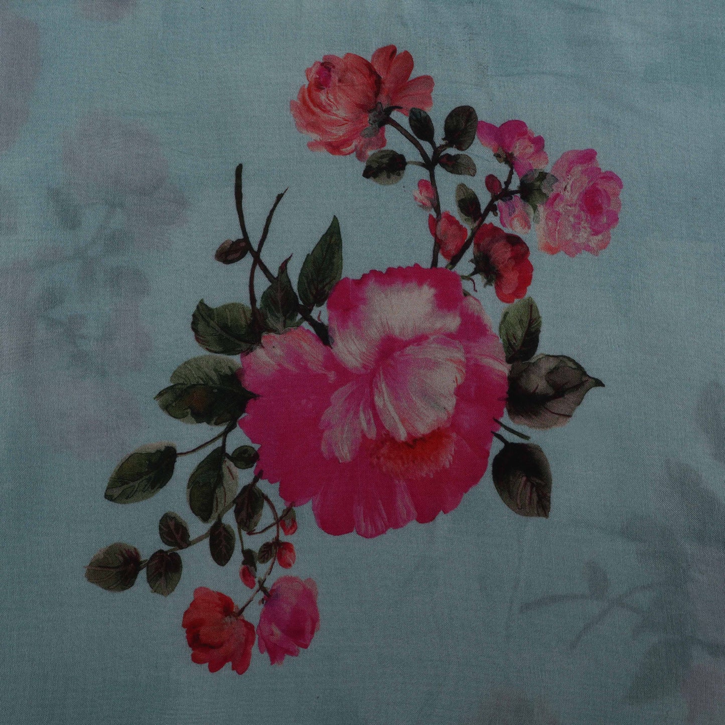 Colored Color Mulmul Print Fabric