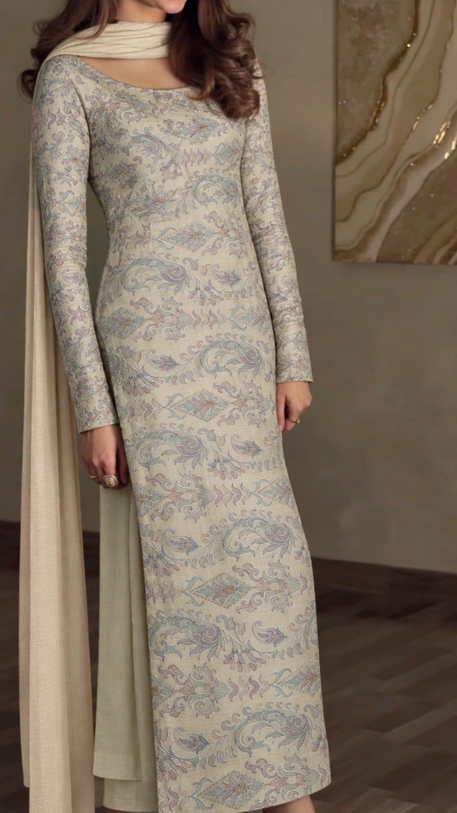 Pure Tussar Embroidery Fabric