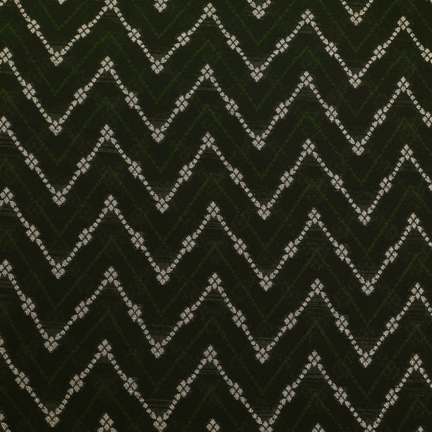 Mehndi Green Color Brocade Fabric