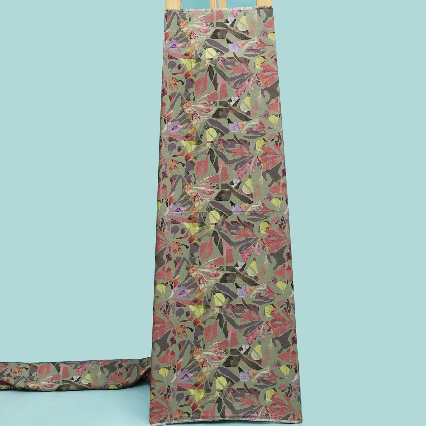 Multicolor Pashmina Print Fabric