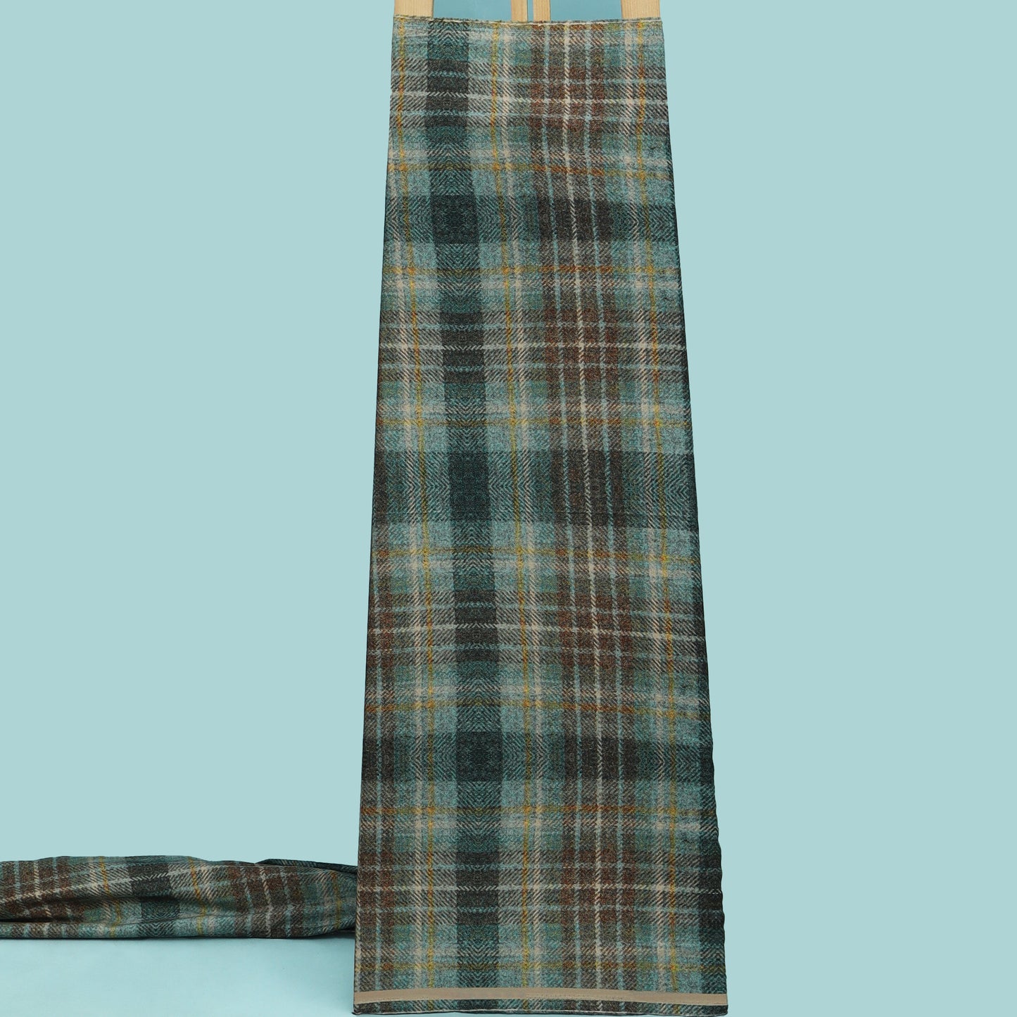 Multicolor Pashmina Check Fabric