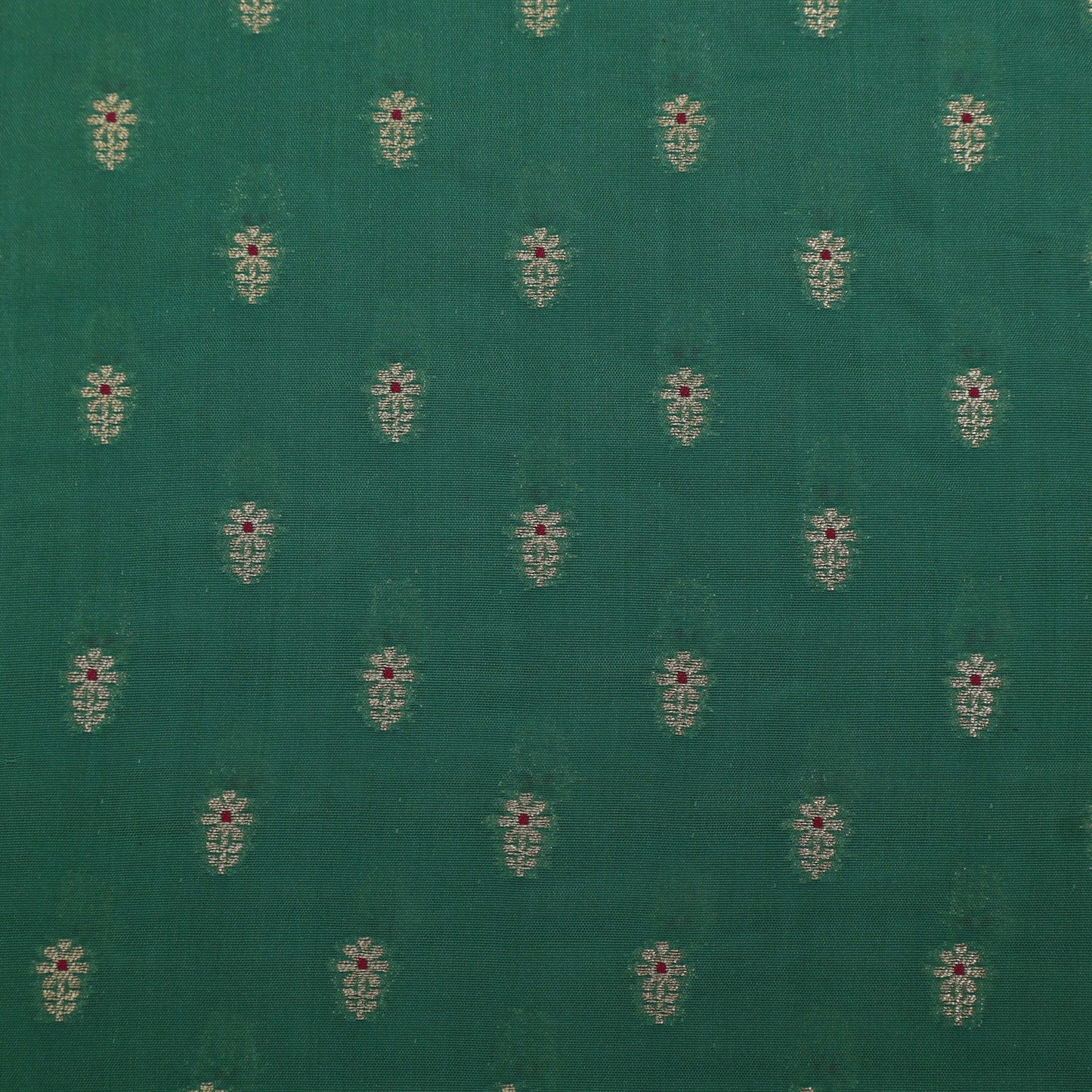 Rama Green Color Brocade Fabric