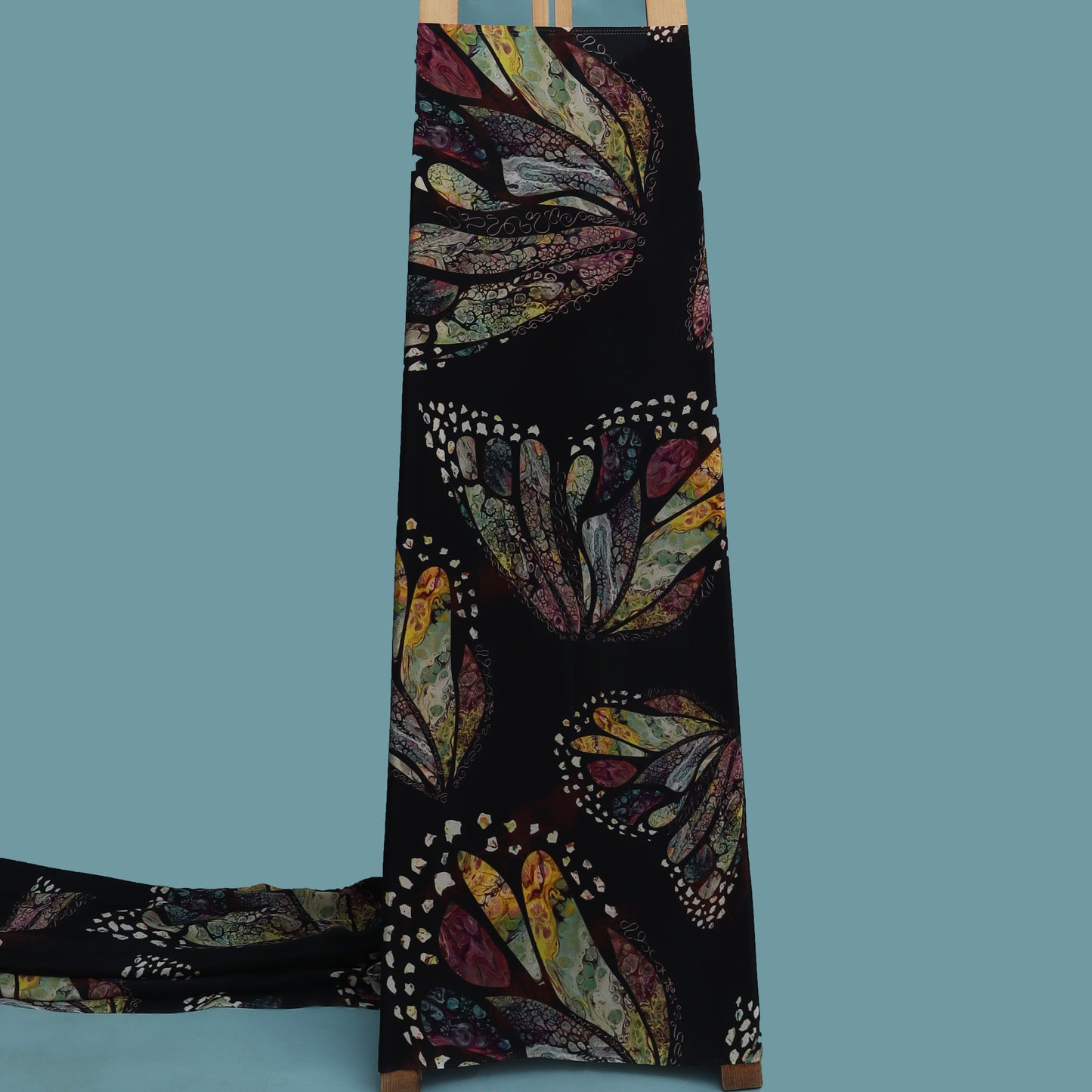 Multi Color Crepe Print Fabric