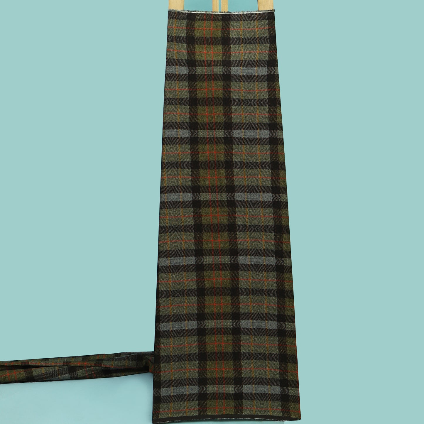 Multicolor Pashmina Check Fabric