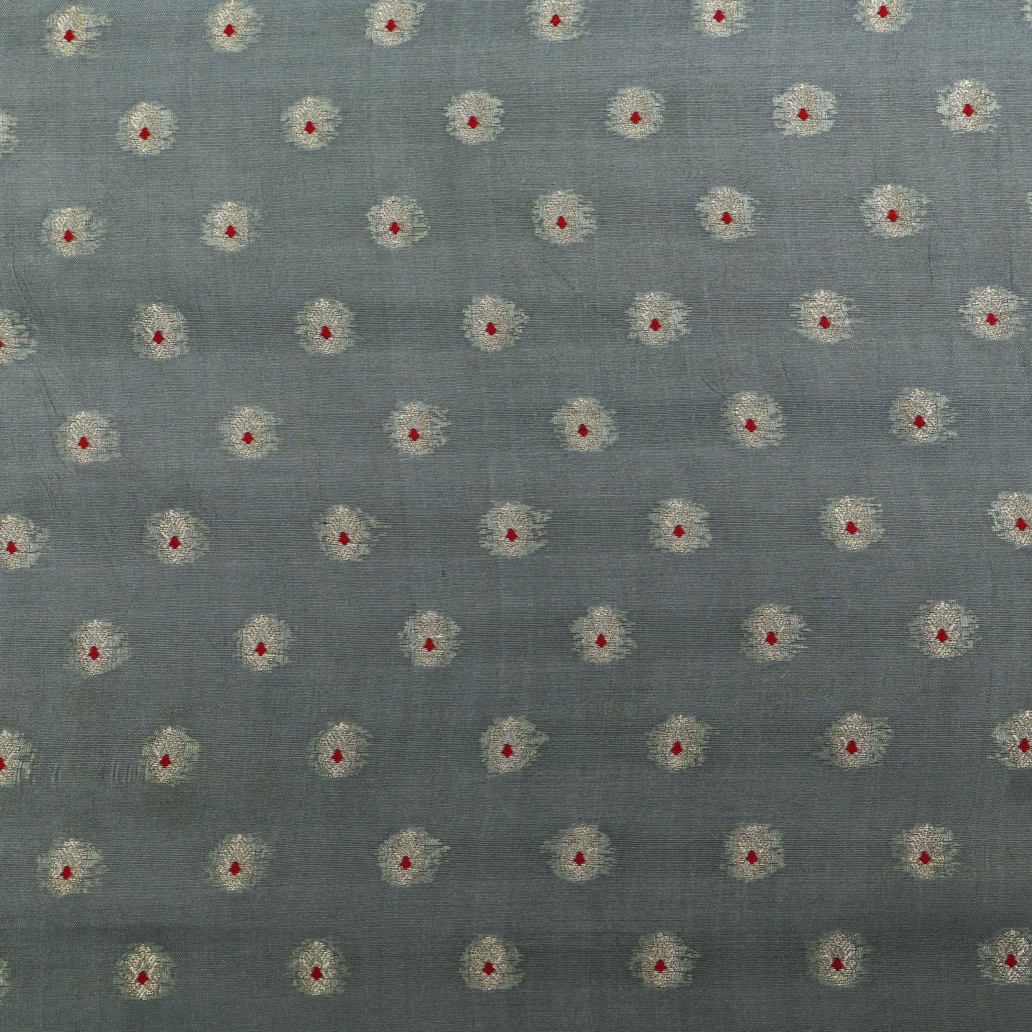 Grey Color Brocade Fabric