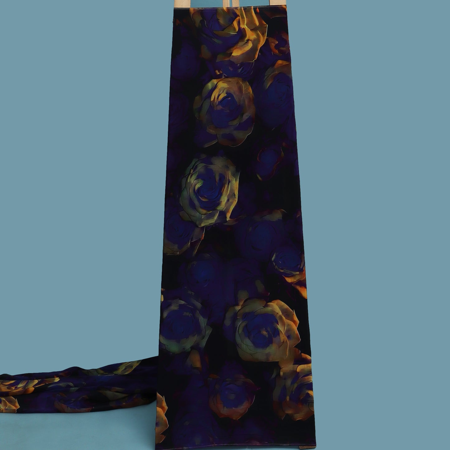 Multi Color Crepe Print Fabric