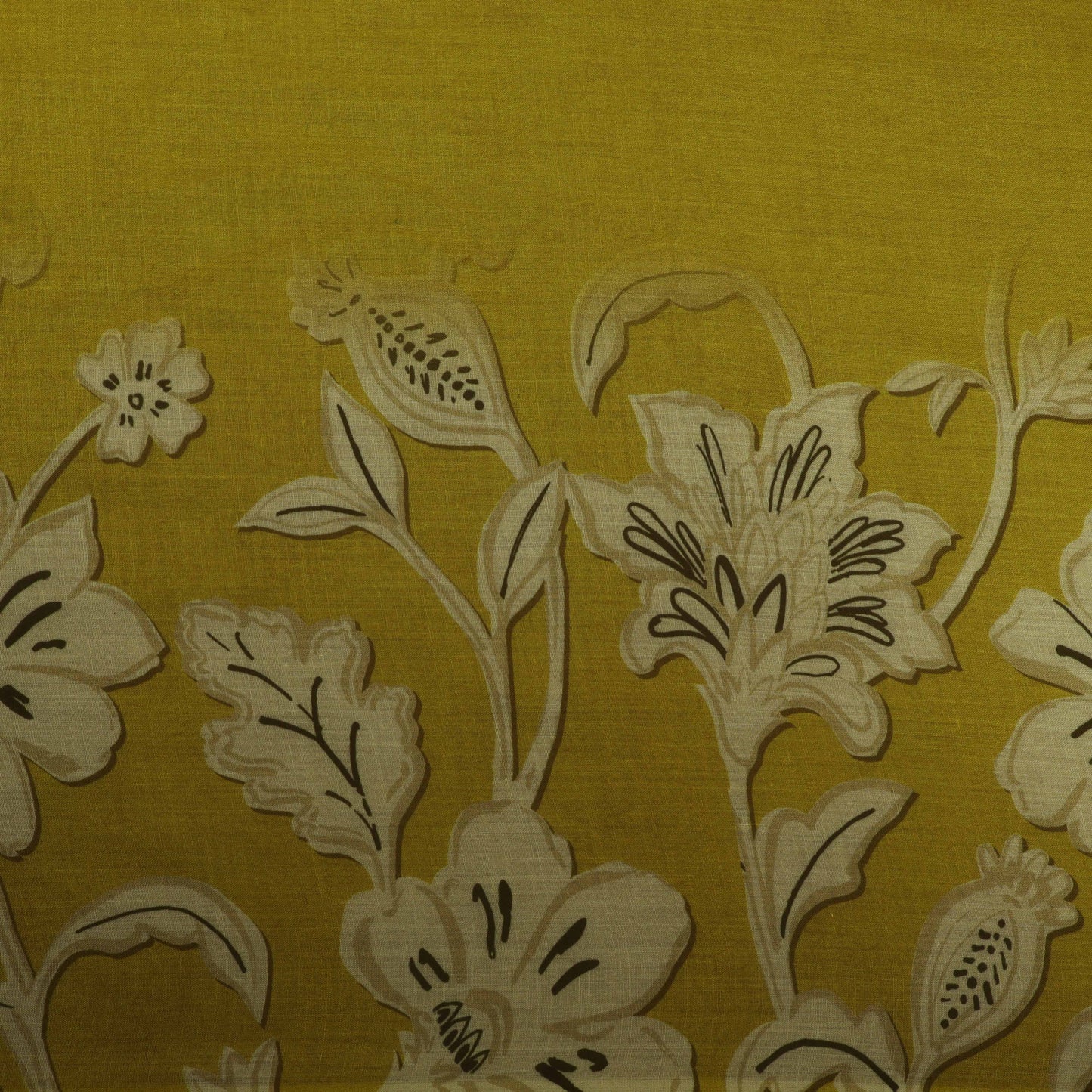 Multi Colored Mulmul Digital Print Fabric