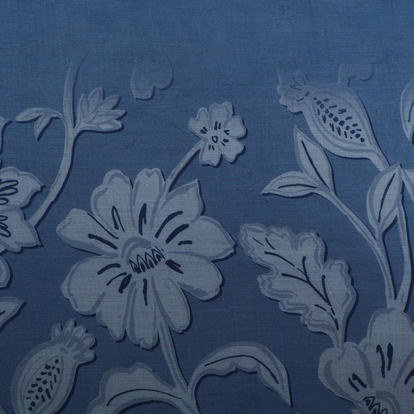 Multi Colored Mulmul Digital Print Fabric