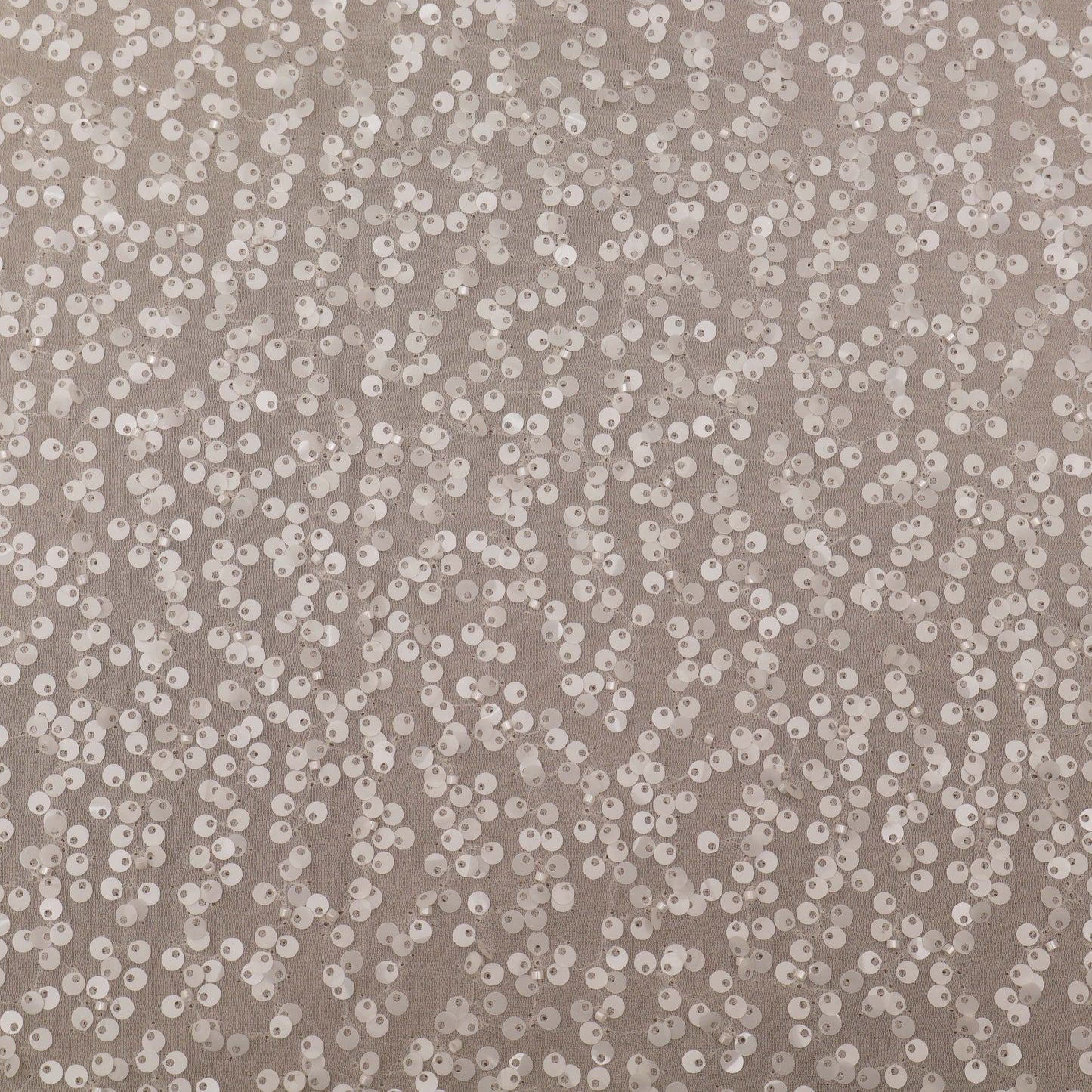 White Color Georgette Embroidery Fabric