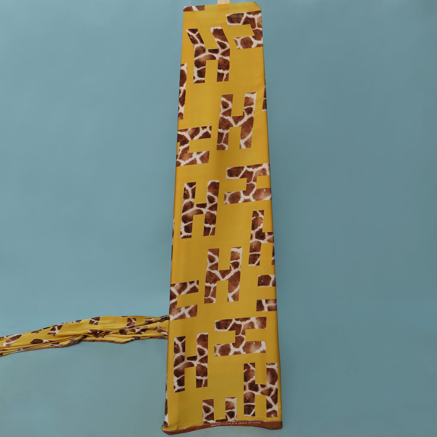 Multi Colored Armani Satin Print Fabric