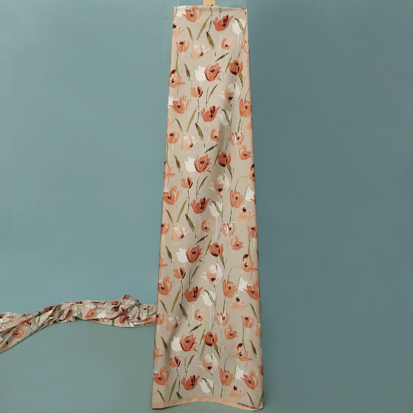 Multi Colored Armani Satin Print Fabric