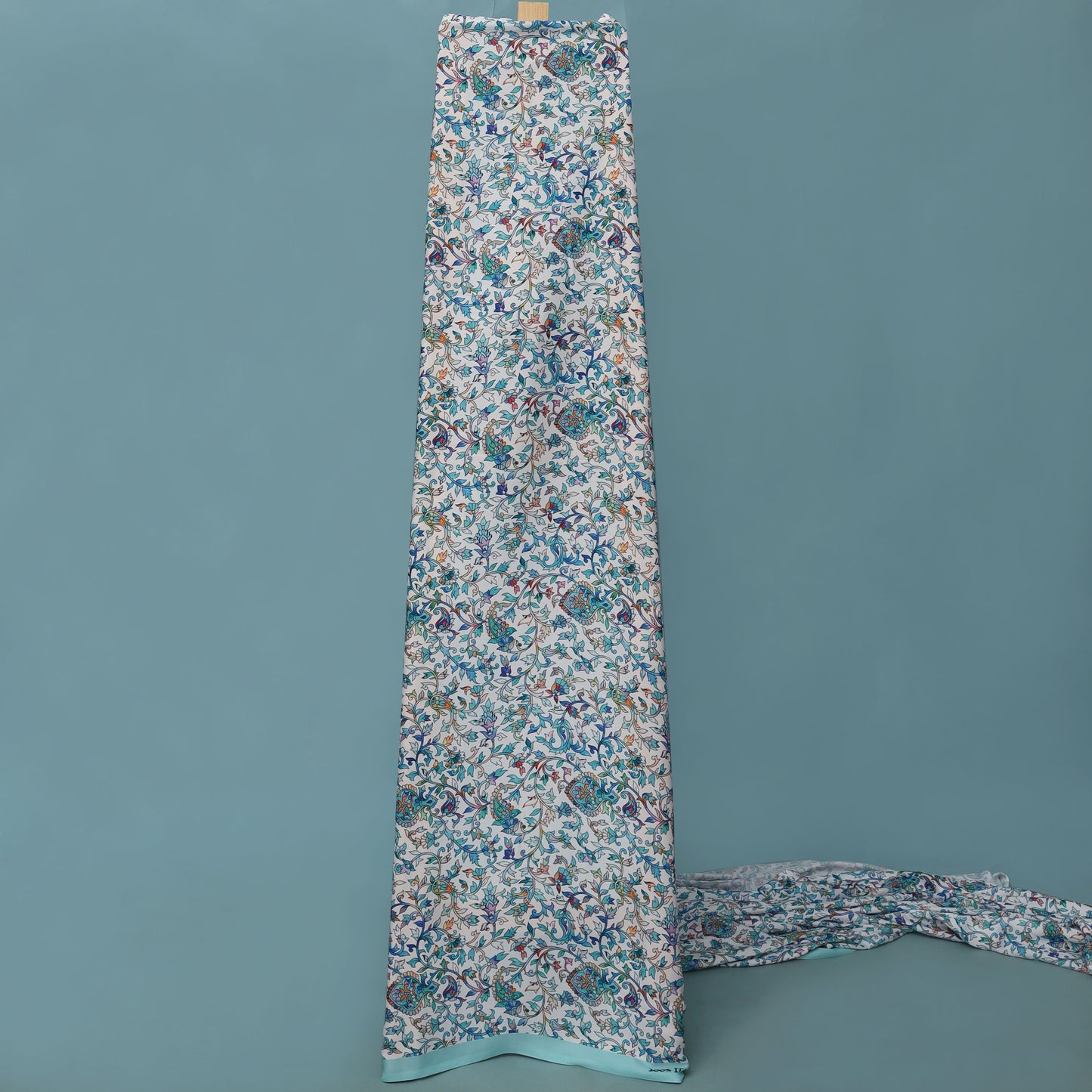 Multi Colored Armani Satin Print Fabric