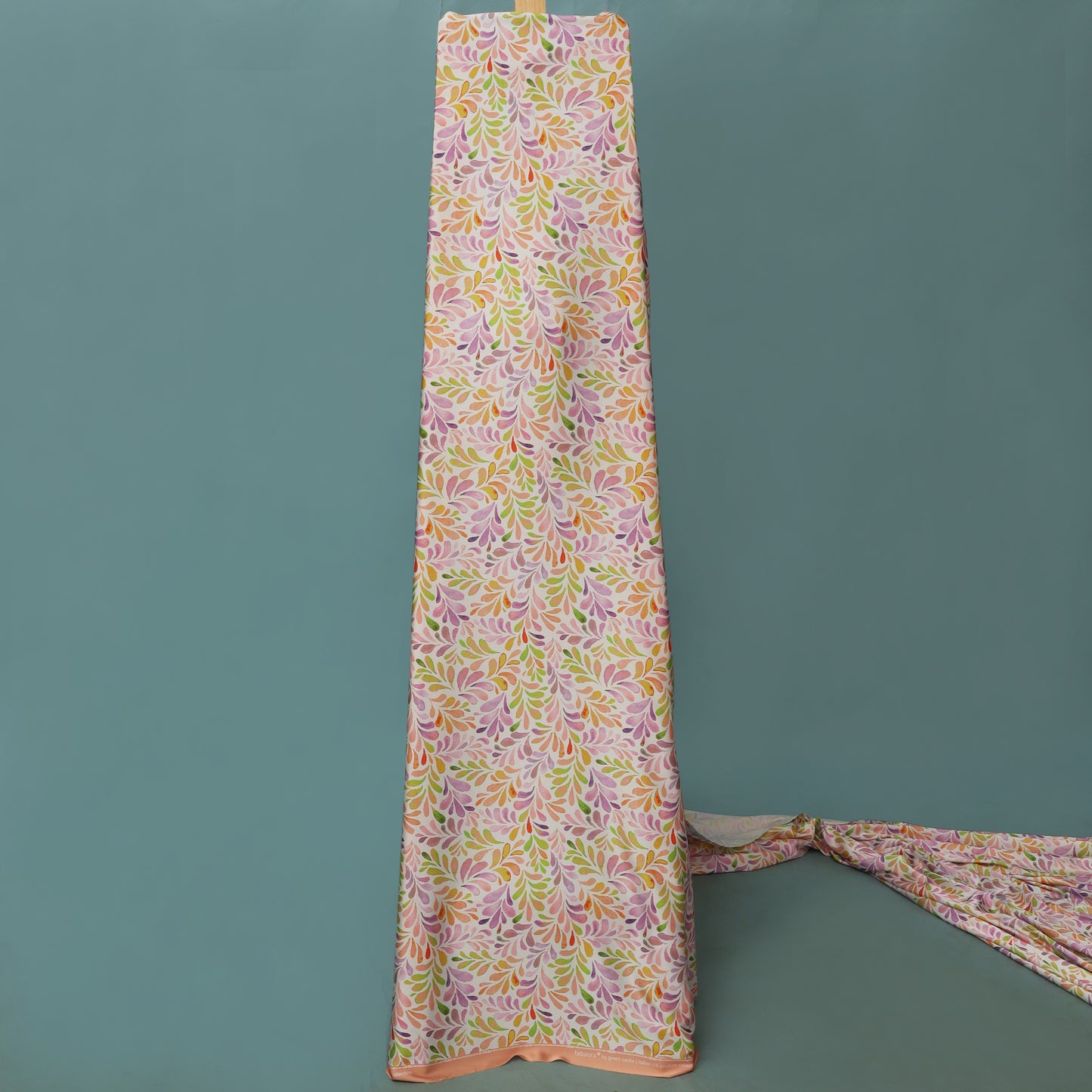 Multi Colored Armani Satin Print Fabric