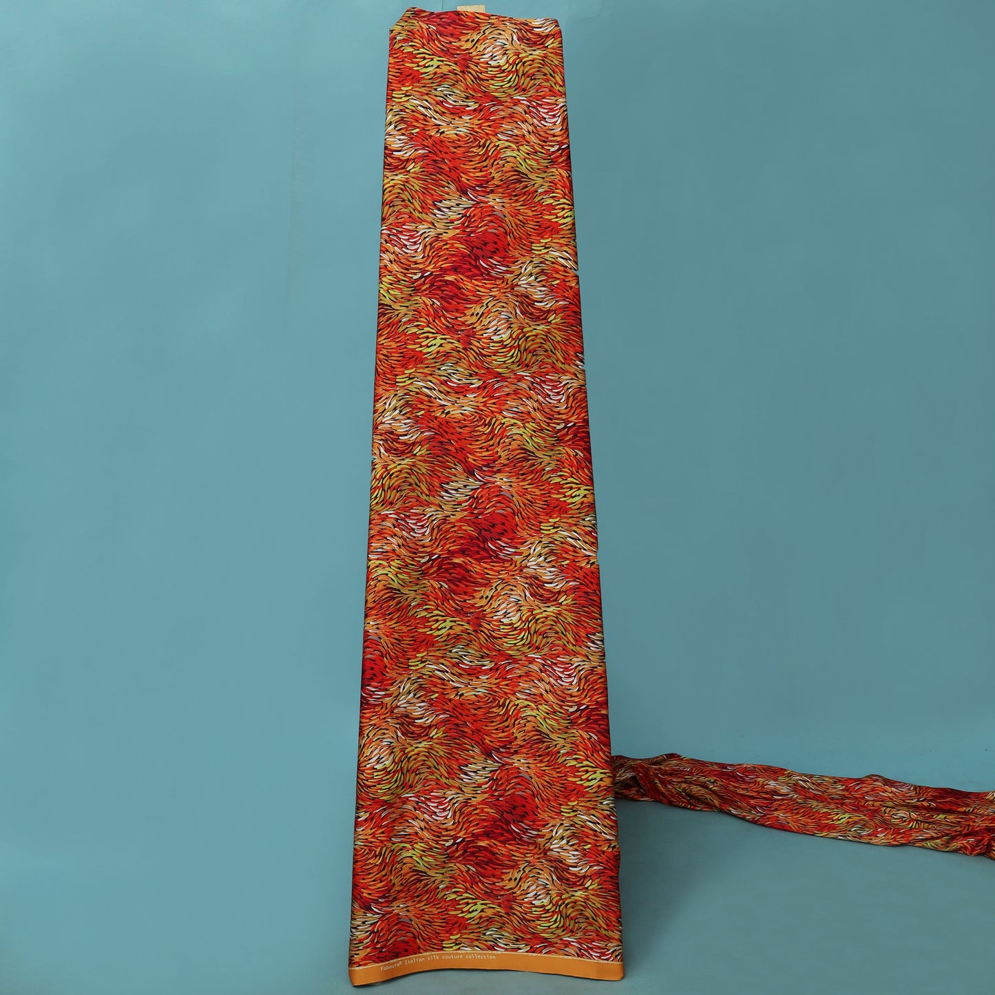 Multi Colored Armani Satin Print Fabric