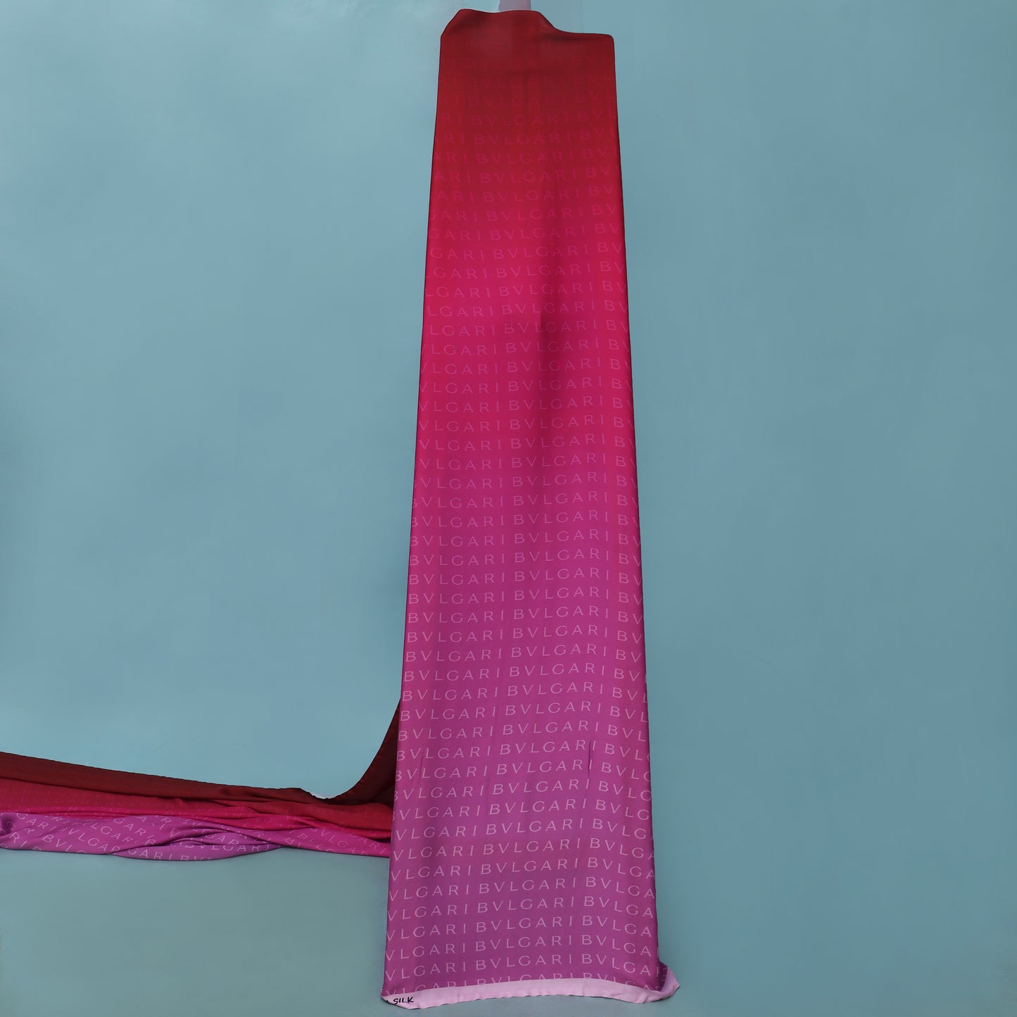 Multi Colored Armani Satin Print Fabric