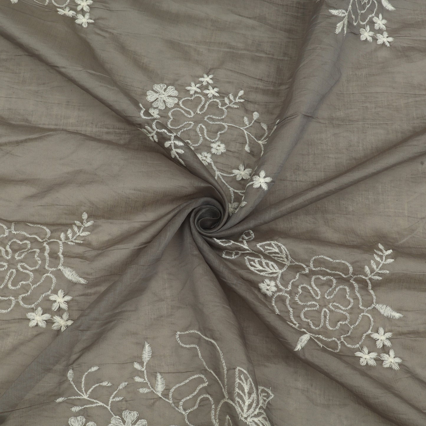 Mul Chanderi Embroidery Fabric