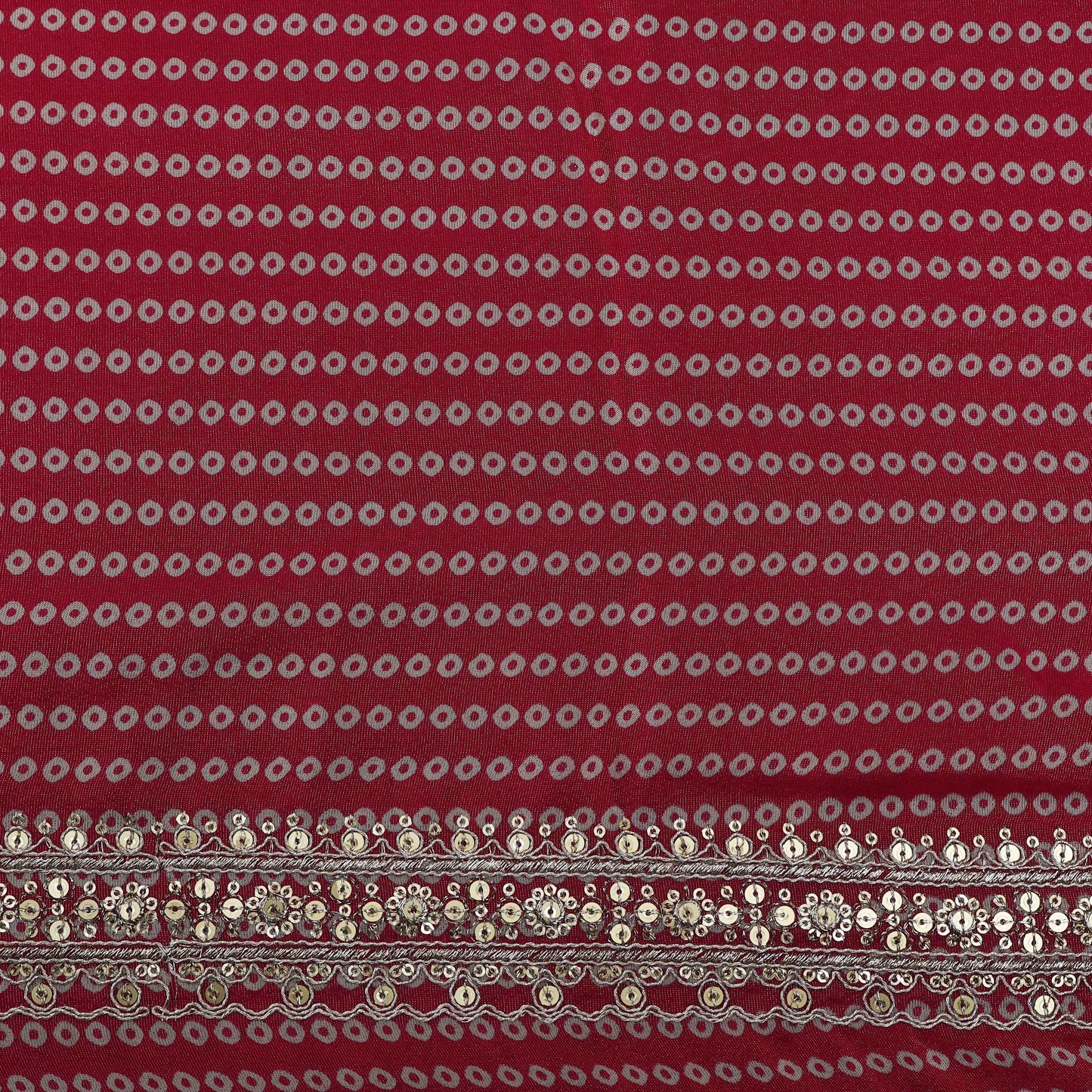 Rani Color Tisuue Border Embroidery Fabric