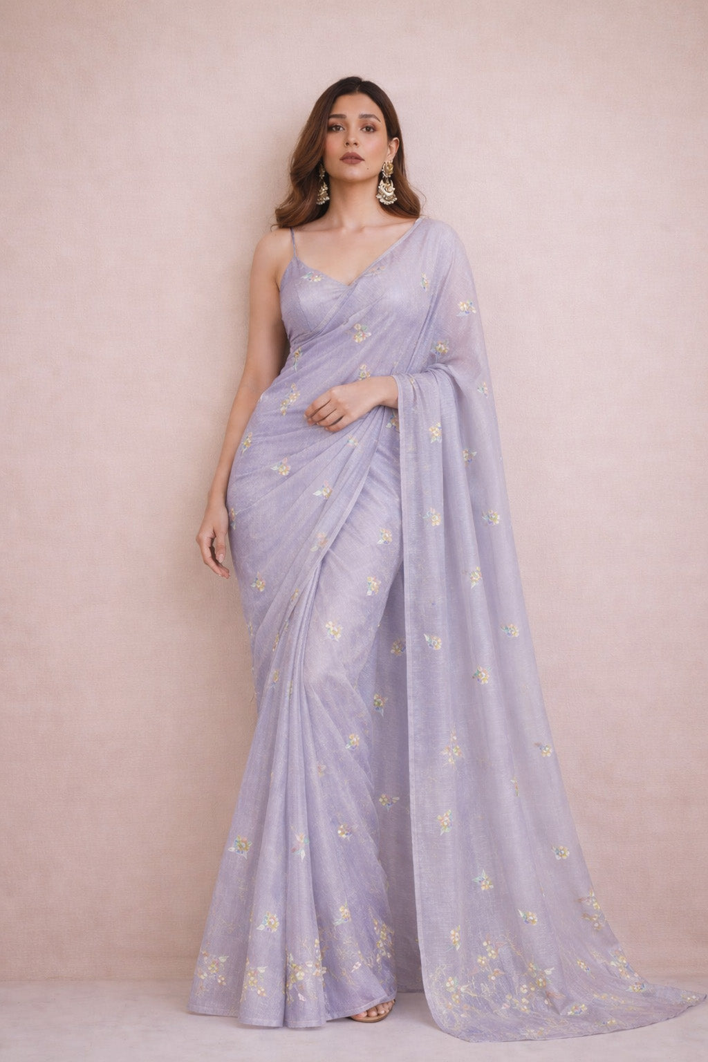 Chanderi Embroidery Fabric