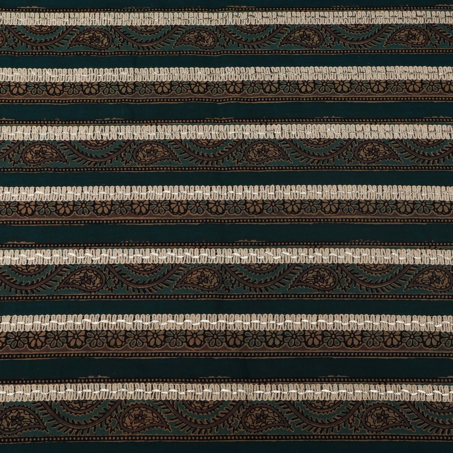 Colored Cotton Gota Work Fabric