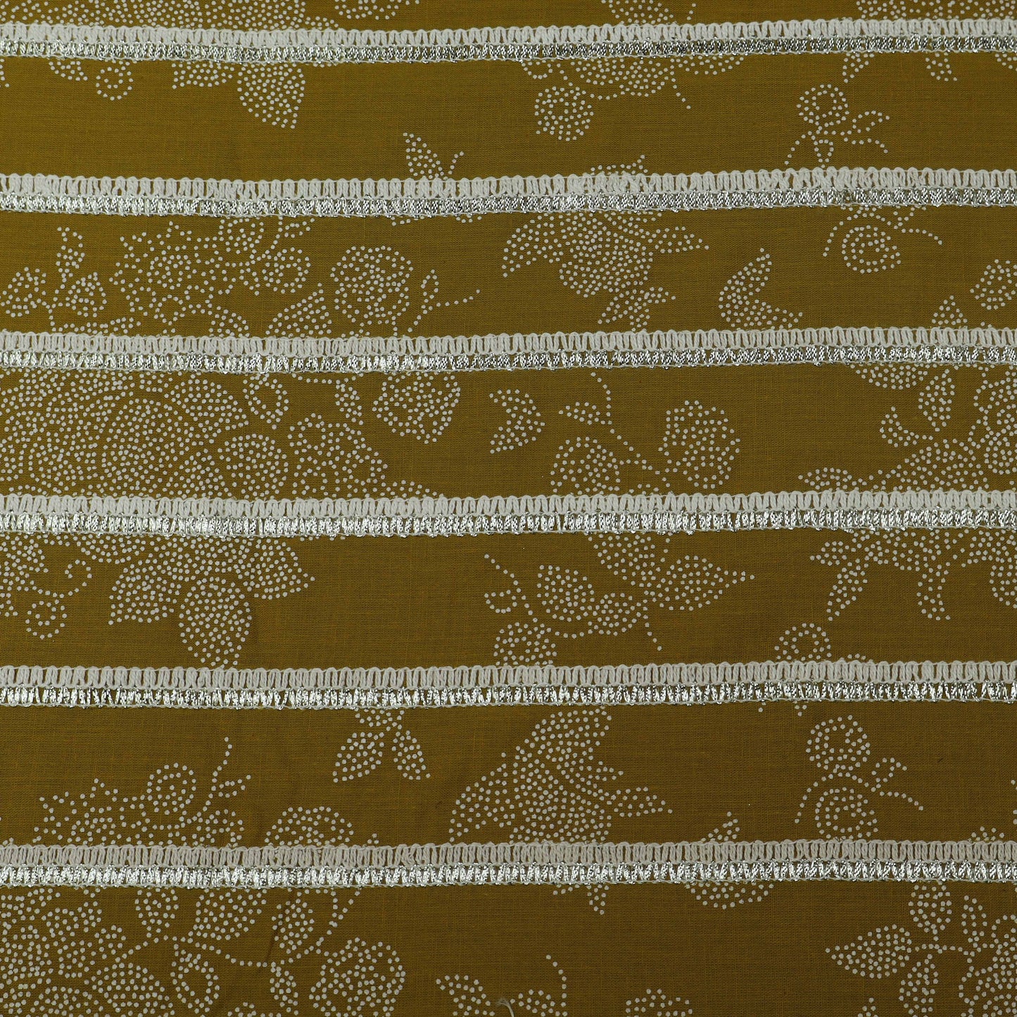 Colored Cotton Gota Work Fabric