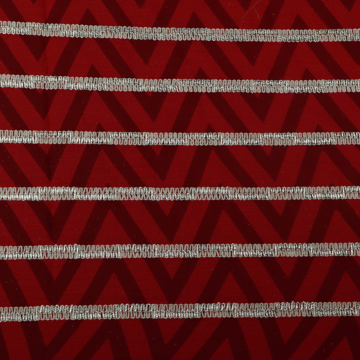 Colored Cotton Gota Work Fabric