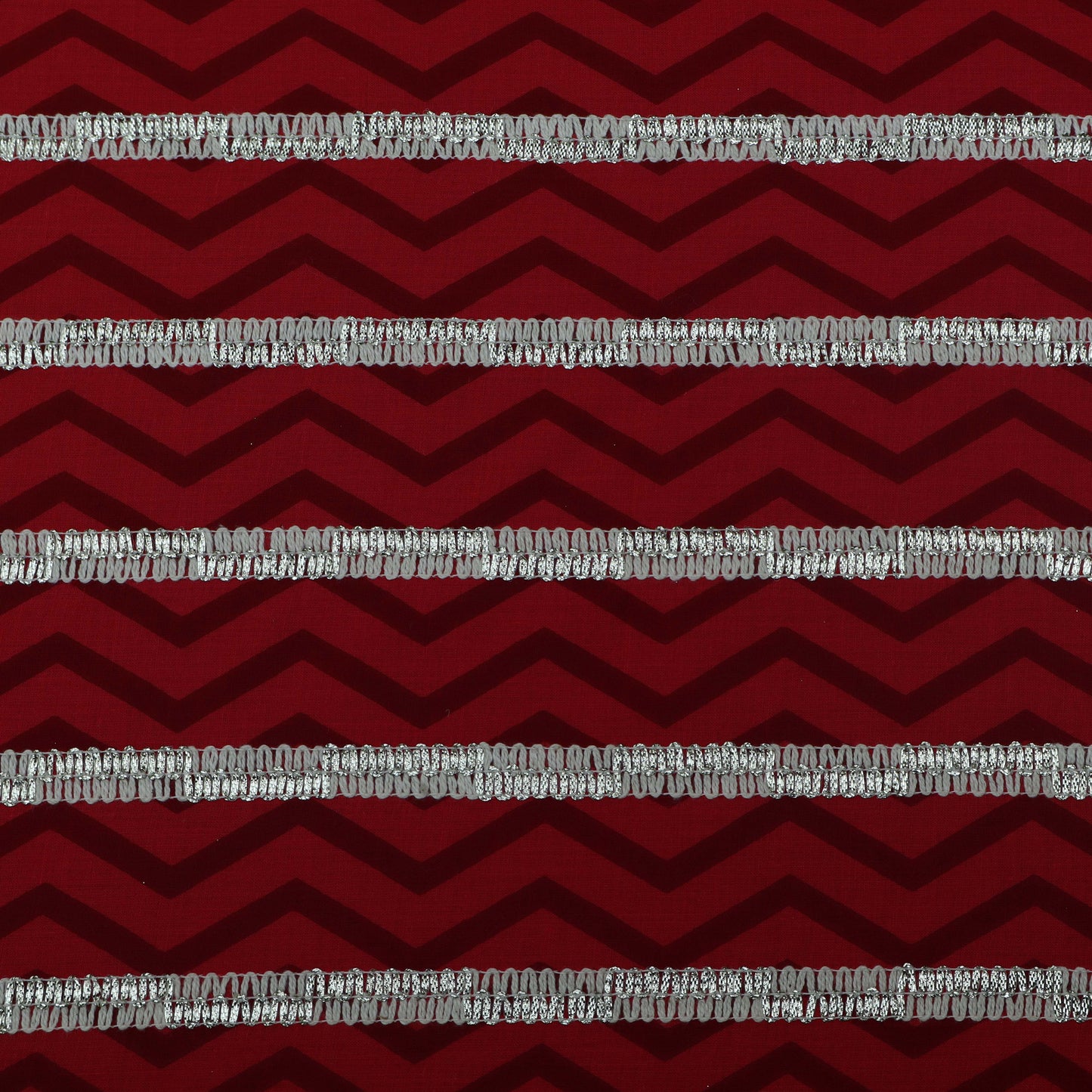 Colored Cotton Gota Work Fabric