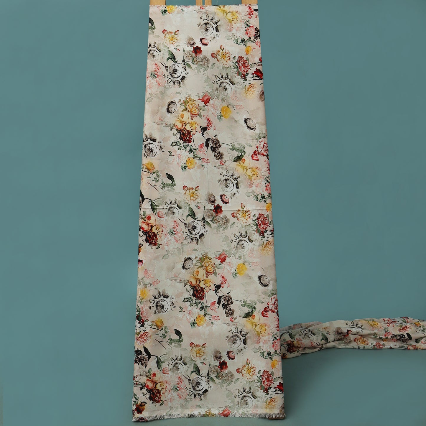 Colored Rayon Print Fabric