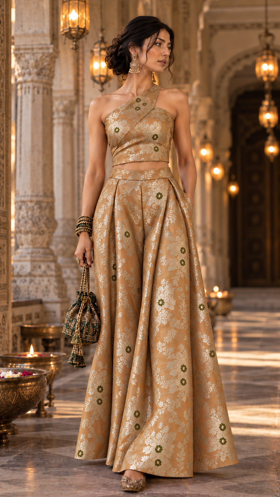 Katan Meena Brocade Fabric
