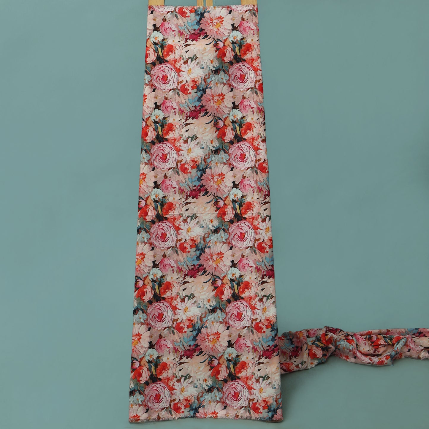 Colored Rayon Print Fabric