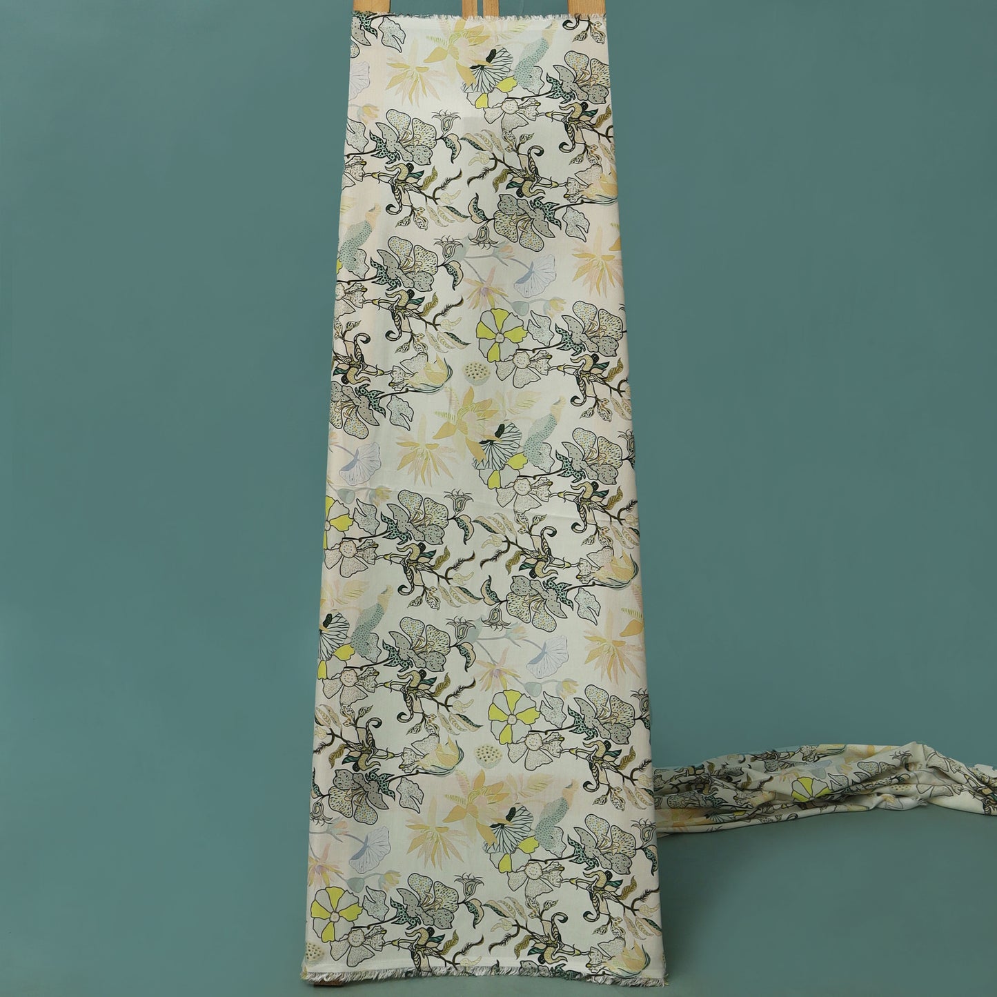 Colored Rayon Print Fabric