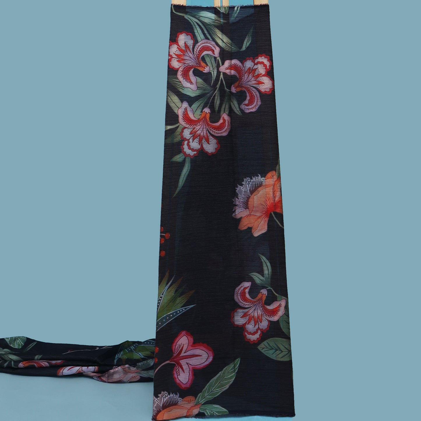 Multi-Color Chinon Crush Print Fabric