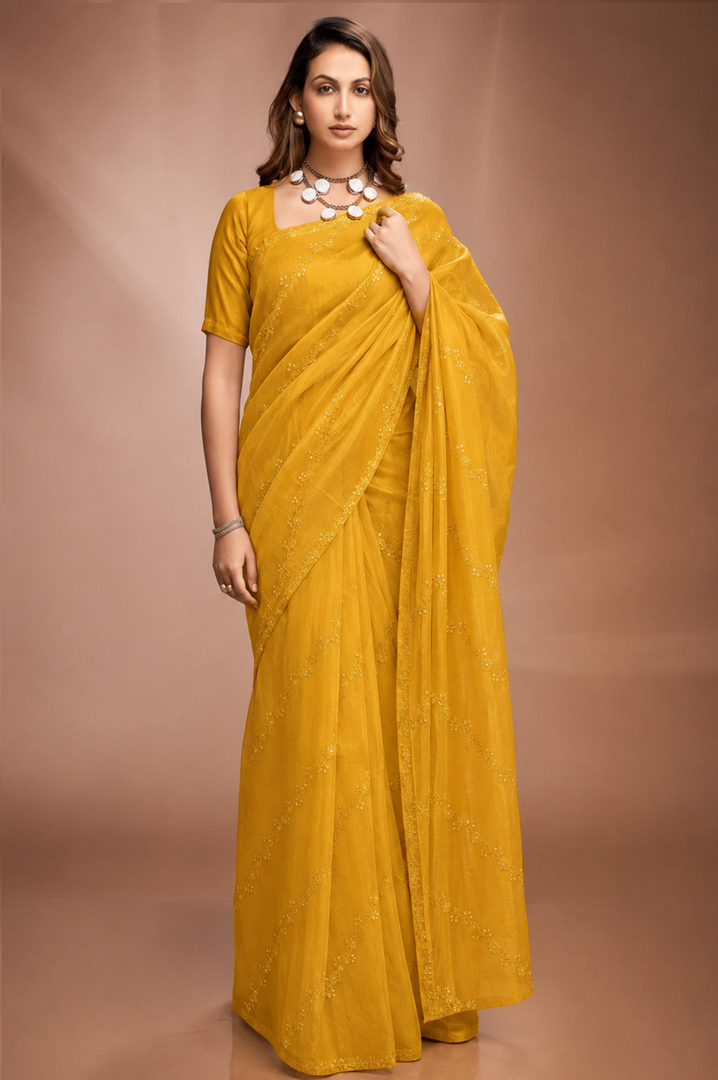 Chanderi Embroidery Fabric