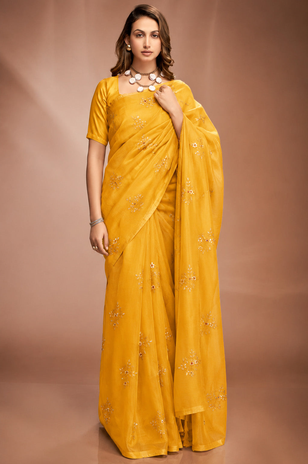 Chanderi Embroidery Fabric