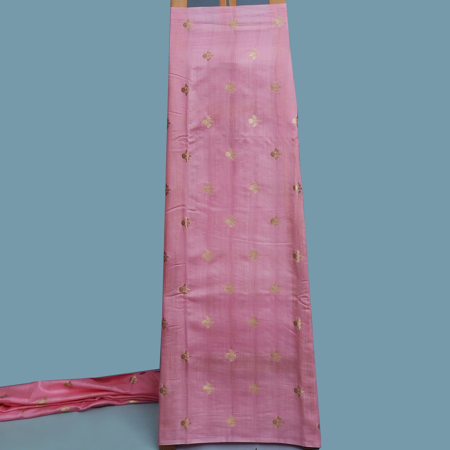 Pink Color Munga Brocade Fabric