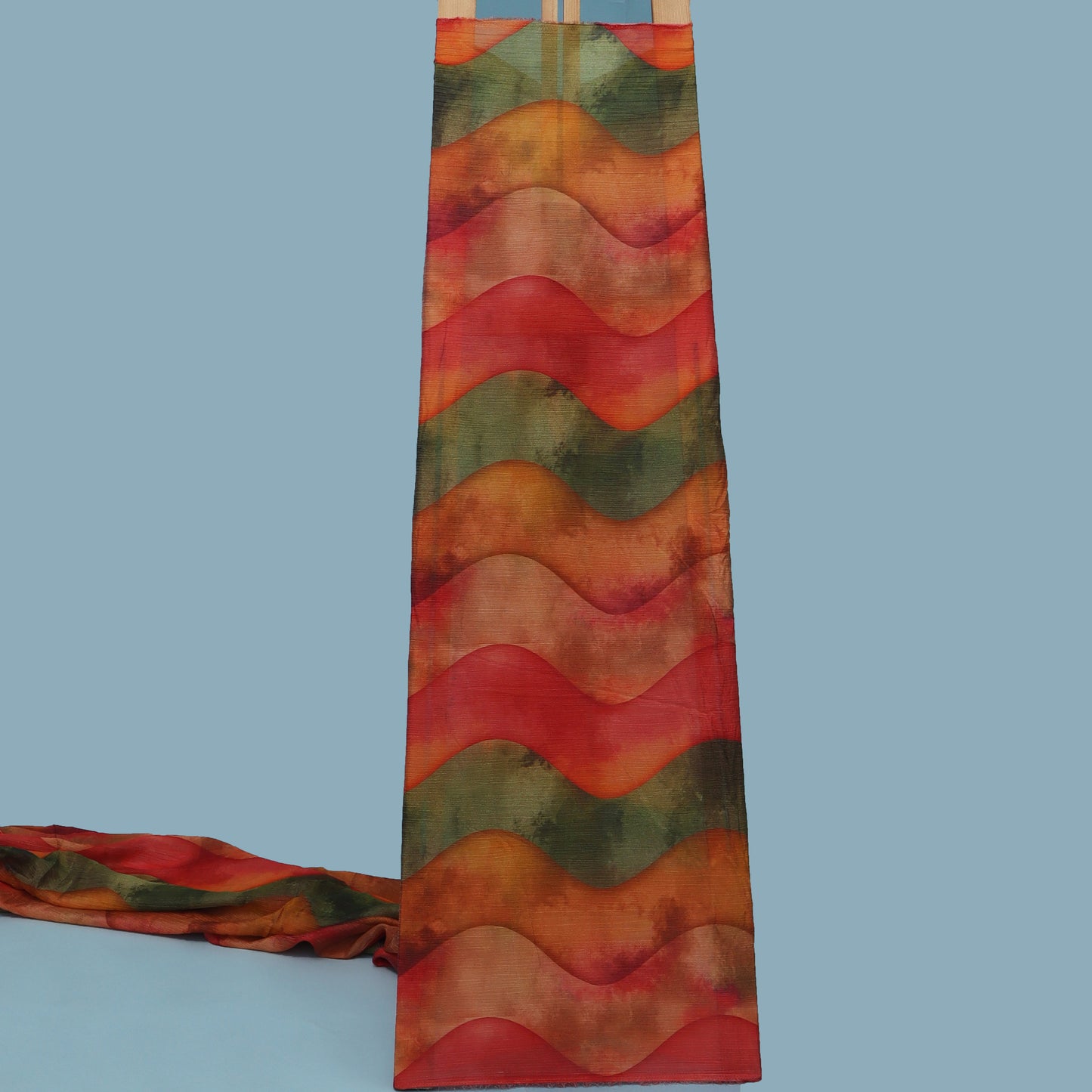 Multi-Color Chinon Crush Print Fabric