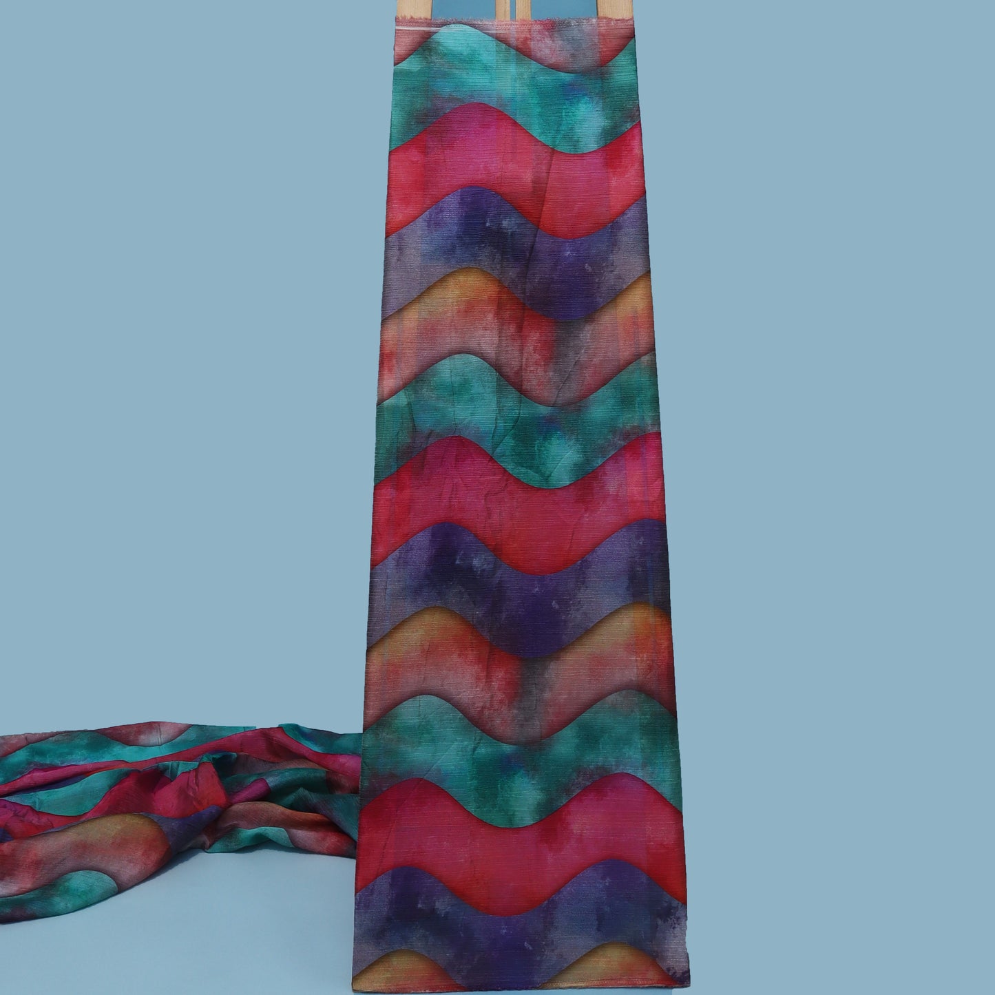 Multi-Color Chinon Crush Print Fabric