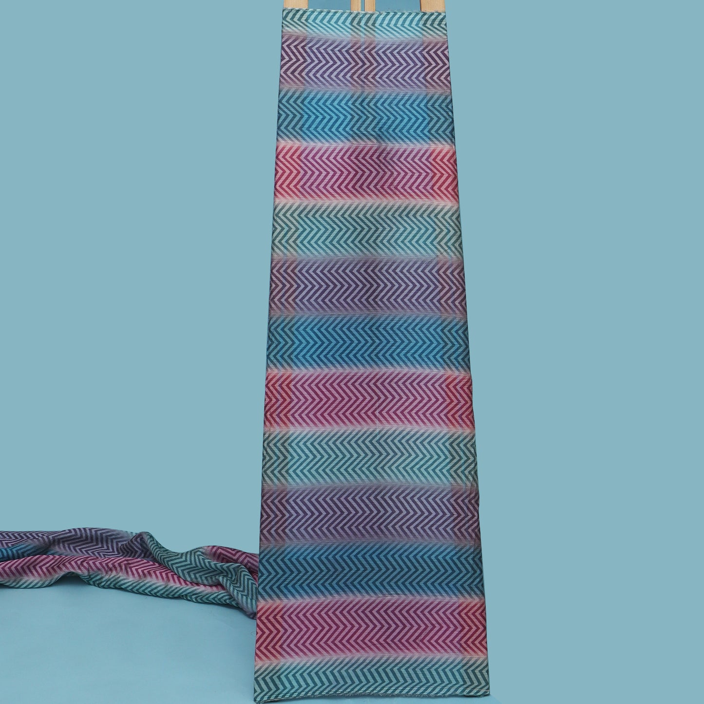 Multi-Color Chinon Crush Print Fabric