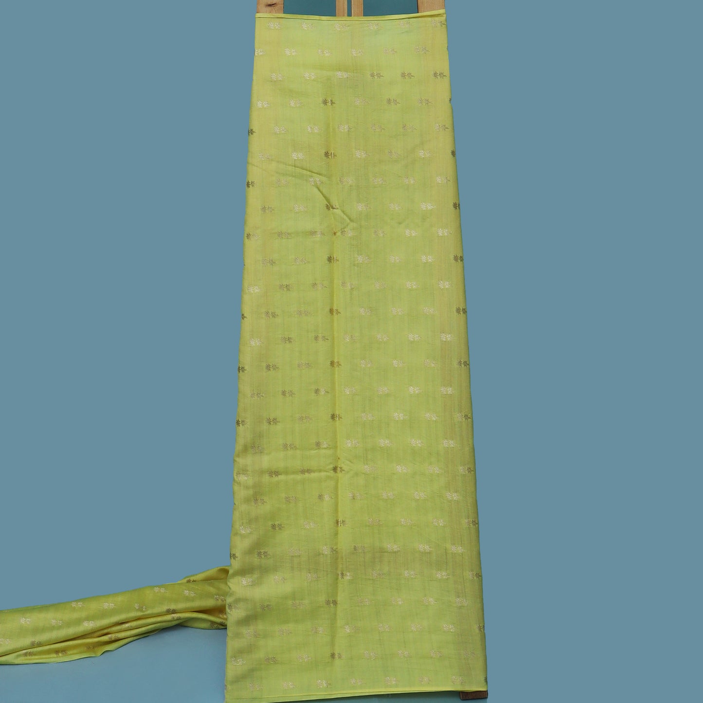 Lemon Color Munga Brocade Fabric