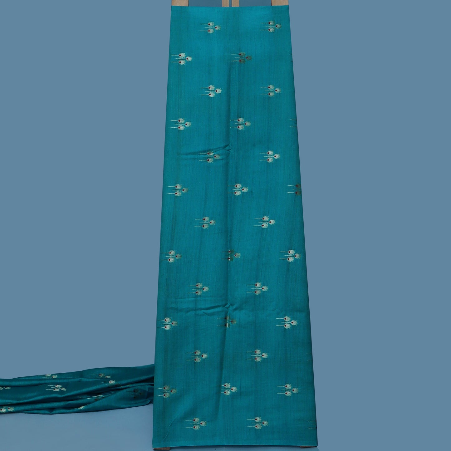 Firozi Color Munga Brocade Fabric