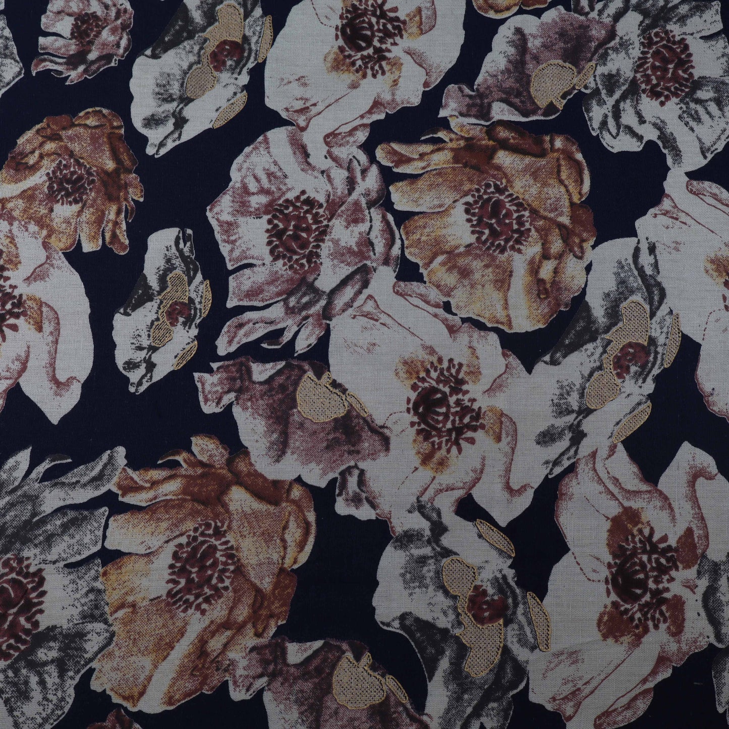 Colored Linen Print Fabric