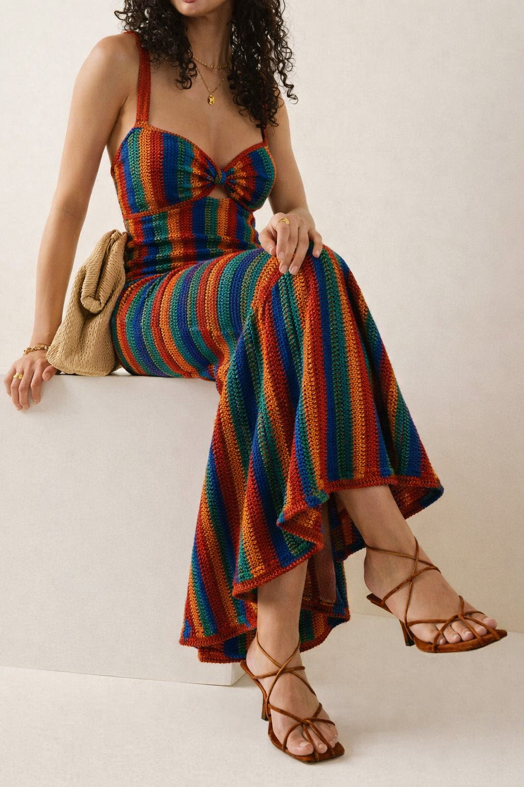 Multicolor Crosia Fabric