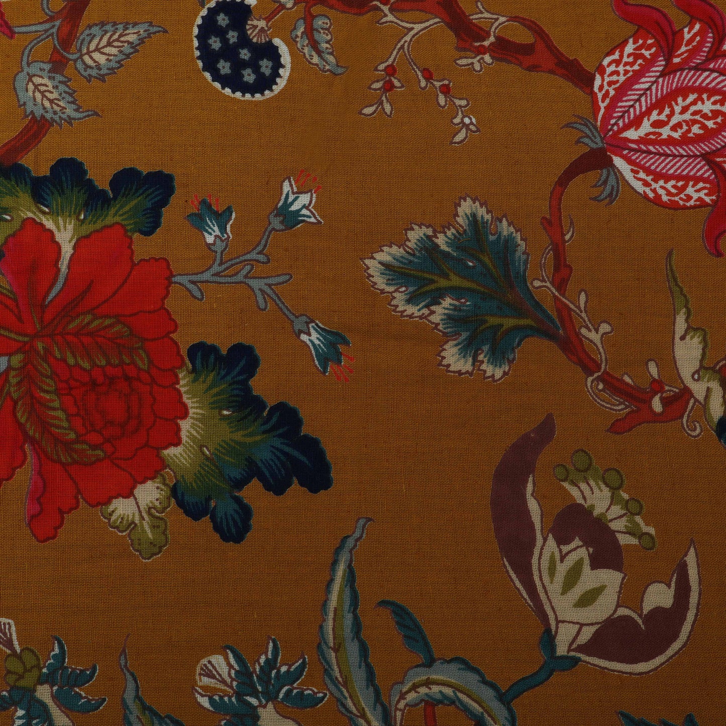 Colored Linen Print Fabric