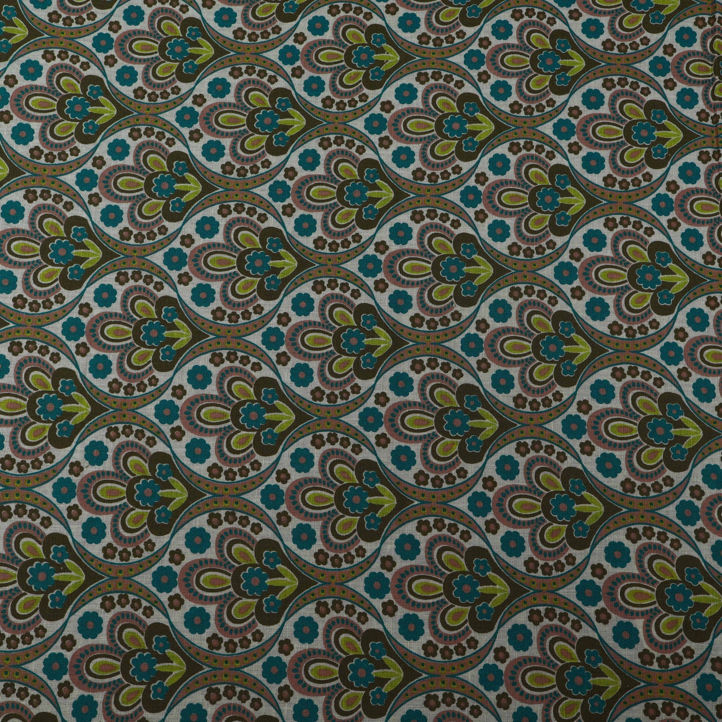 Colored Linen Print Fabric