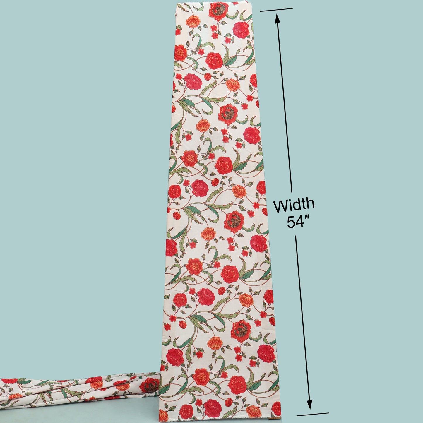 Multicolor Mulmul Digital Print Fabric