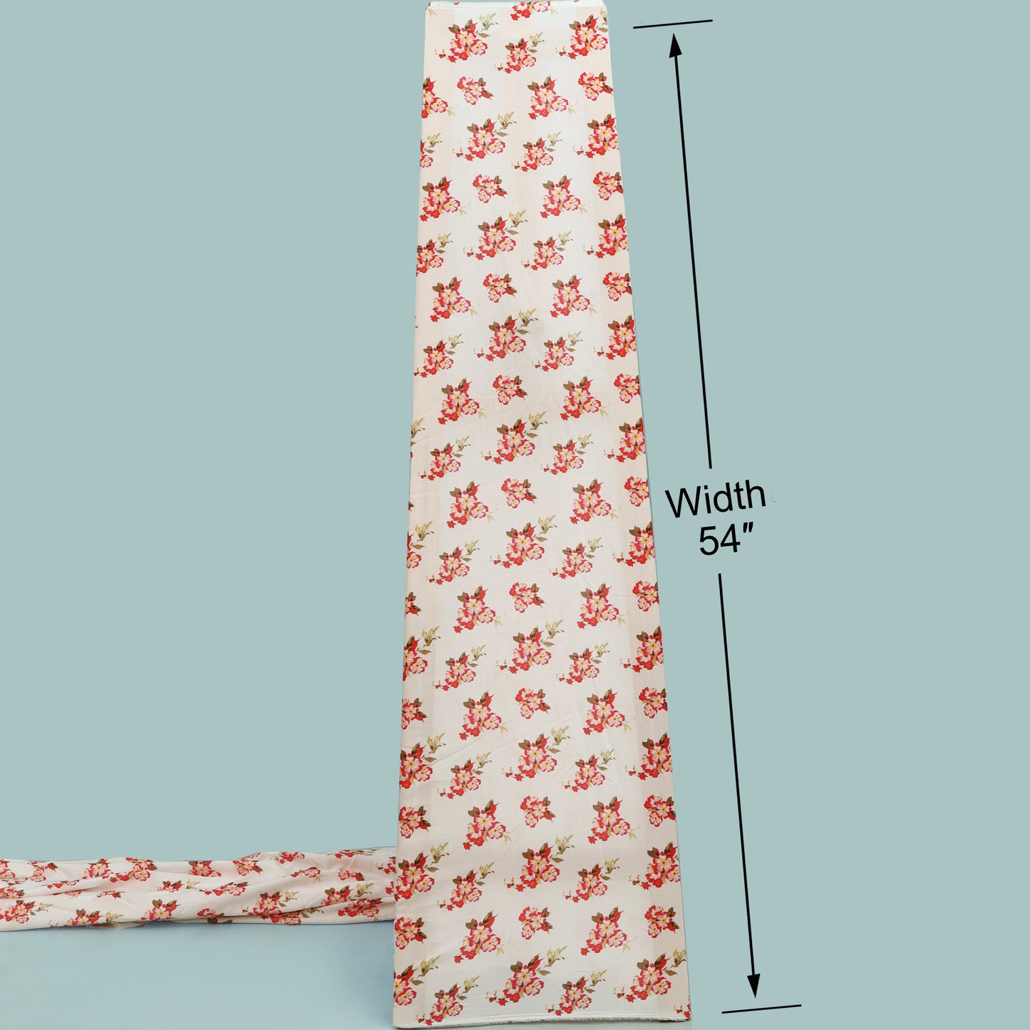 Multicolor Mulmul Digital Print Fabric