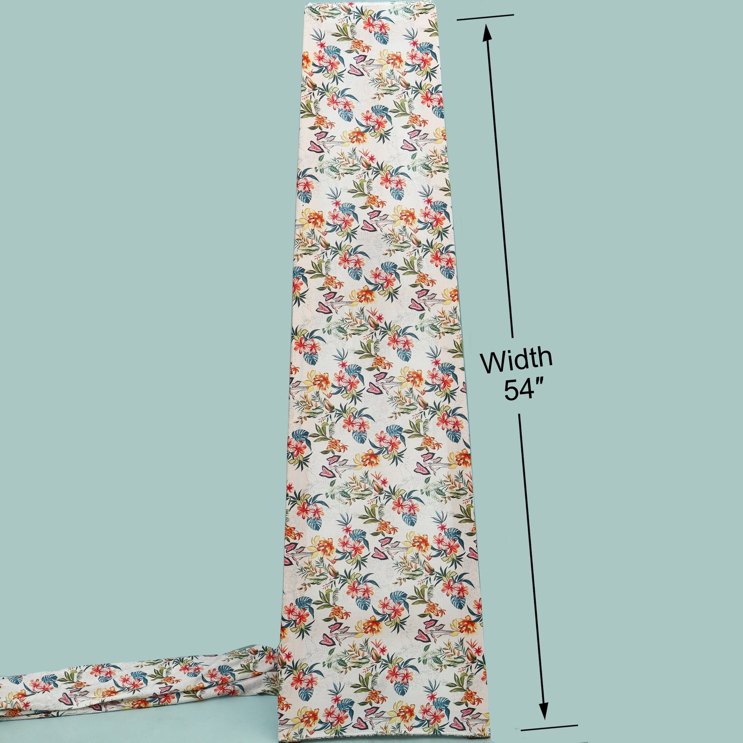 Multicolor Mulmul Digital Print Fabric