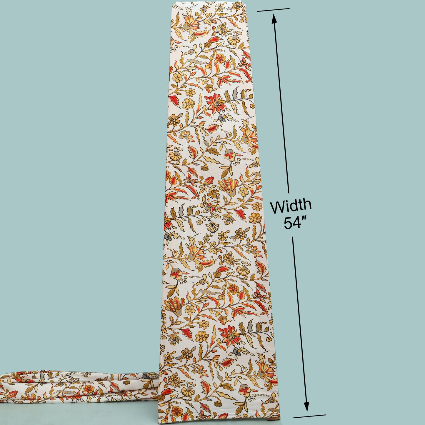 Multicolor Mulmul Digital Print Fabric