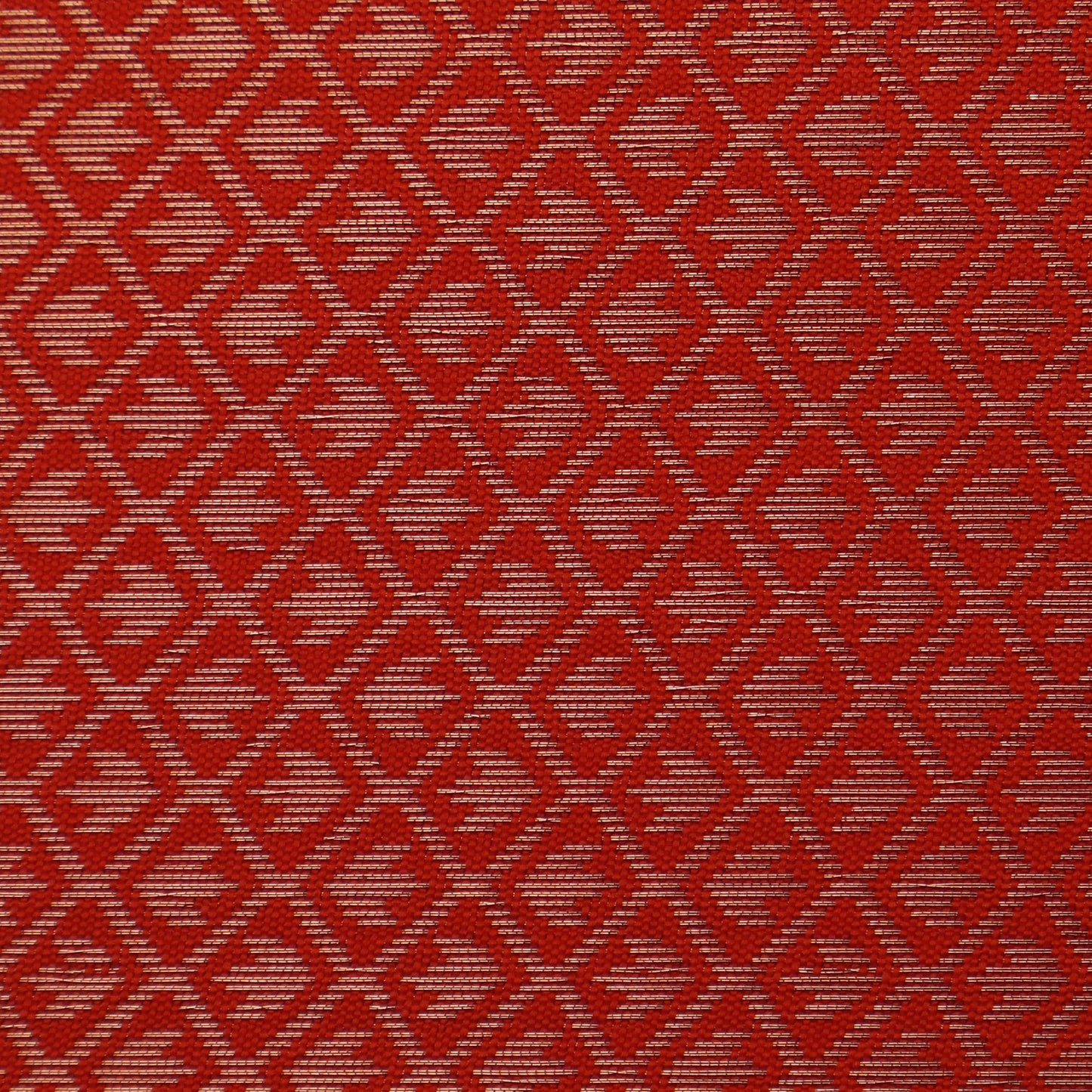 Red Color Semi Brocade Fabric