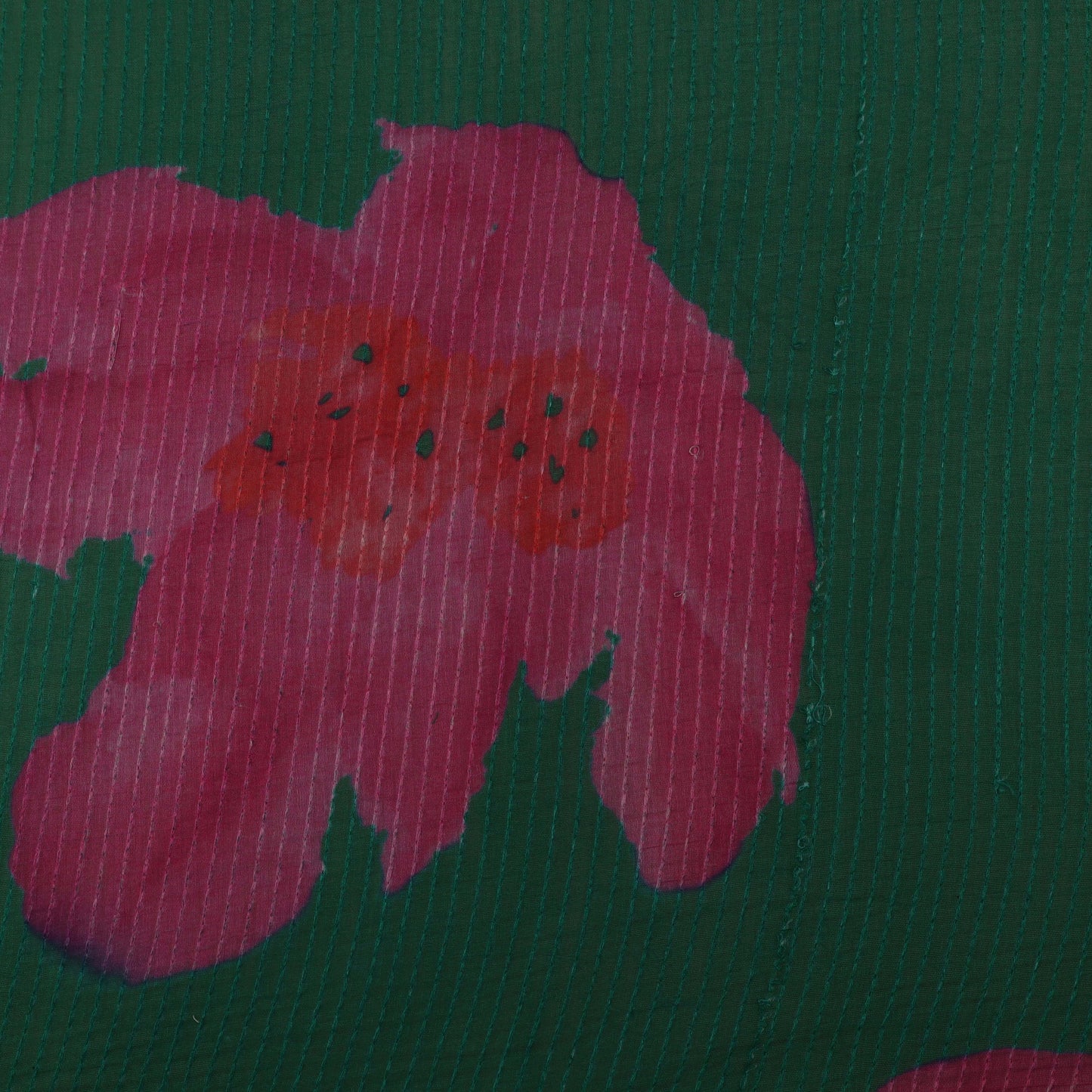 Colored Floral Chanderi Print Fabric